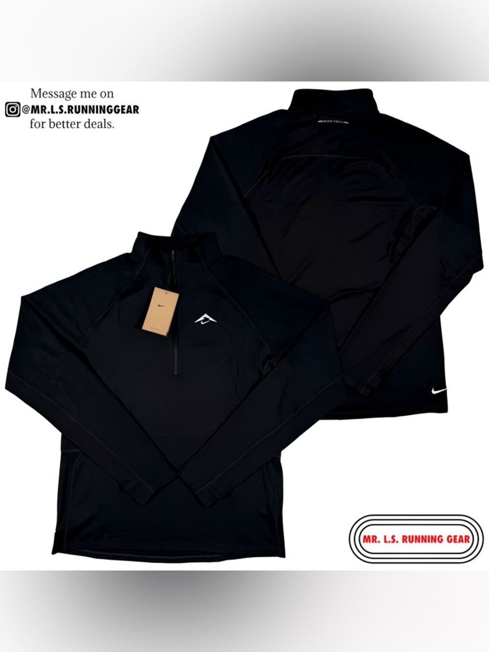 Nike Trail Dri-FIT 1/2-Zip Mid Layer Running Top FV9994-010